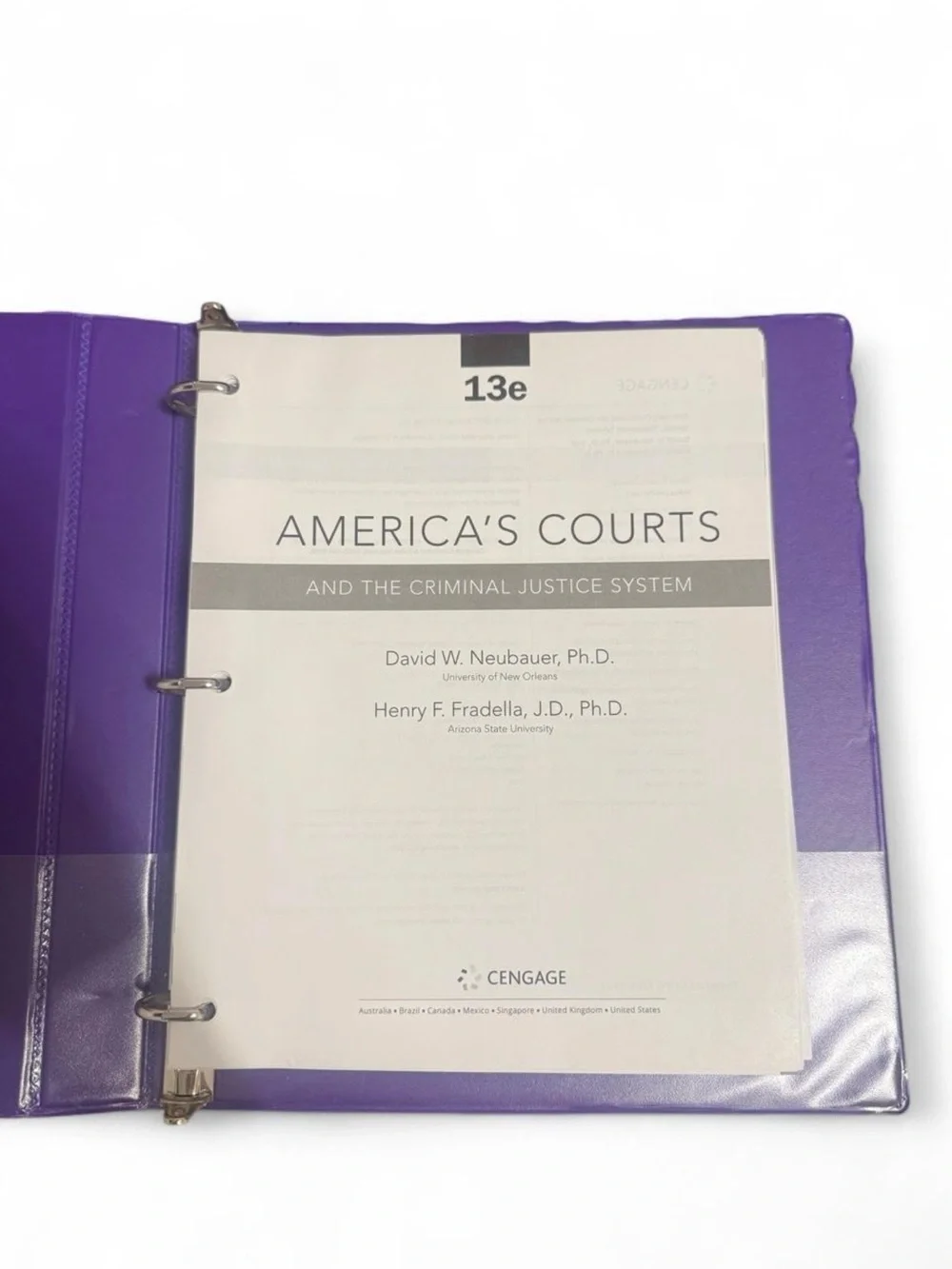America's Courts and the Criminal Justice System 13th Edition